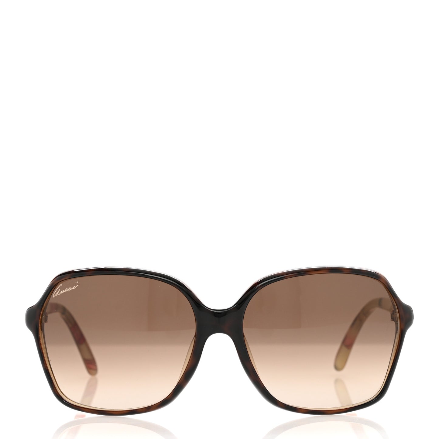 Round Floral Print Sunglasses /N/F/S Brown