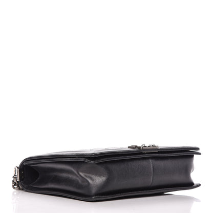 Chanel Calfskin Embossed Stitch Large Boy Flap Black 4 of 19