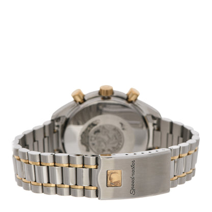 Omega Stainless Steel 18K Yellow Gold 39mm Speedmaster Chronograph Automatic Watch White 175.00.33 3 of 7