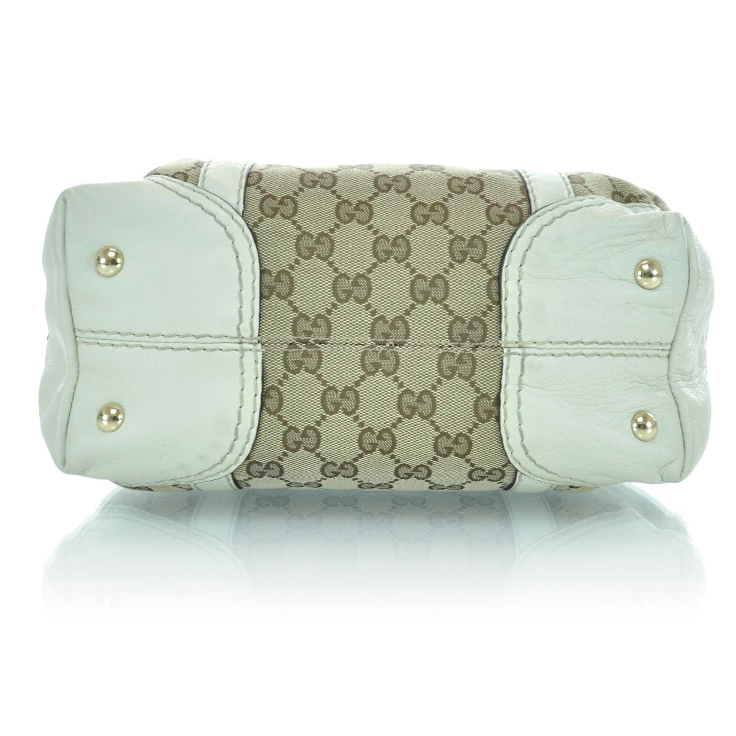Monogram Horsebit Nail Boston White