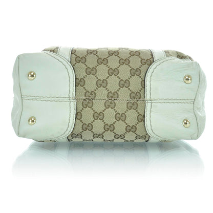 Gucci Monogram Horsebit Nail Boston White 6 of 12