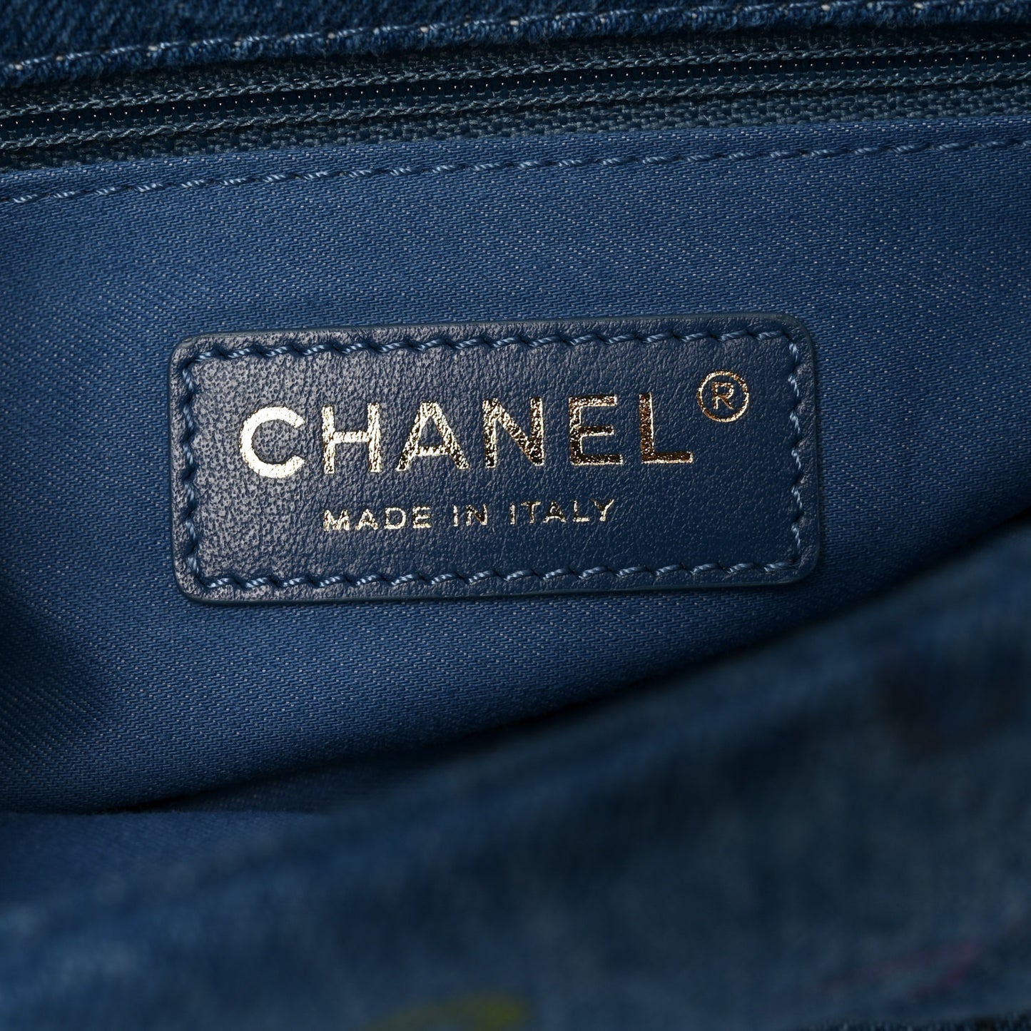 Denim Quilted Mini Denim Mood Rectangular Flap Blue Multicolor