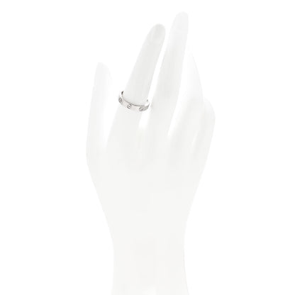 Cartier 18K White Gold 3.5mm LOVE Wedding Band Ring 56 7.5 2 of 5