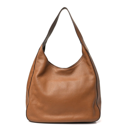 Prada Vitello Daino Medium Pocket Hobo Bag Cannella 1 of 13