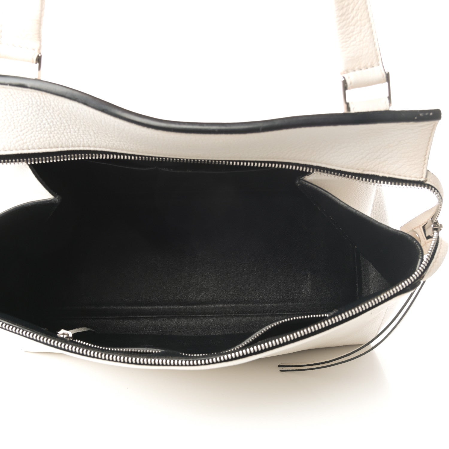 Celine Grained Calfskin Medium Edge Shoulder Bag White 5 of 9