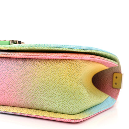 Chanel Caviar Quilted Medium Cuba Rainbow Boy Flap Multicolor 10 of 11
