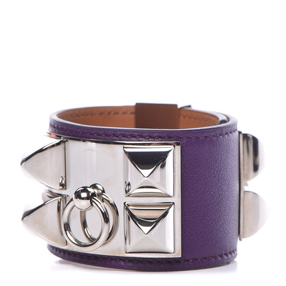 Hermes Swift Collier De Chien CDC Bracelet S Ultraviolet 1 of 6