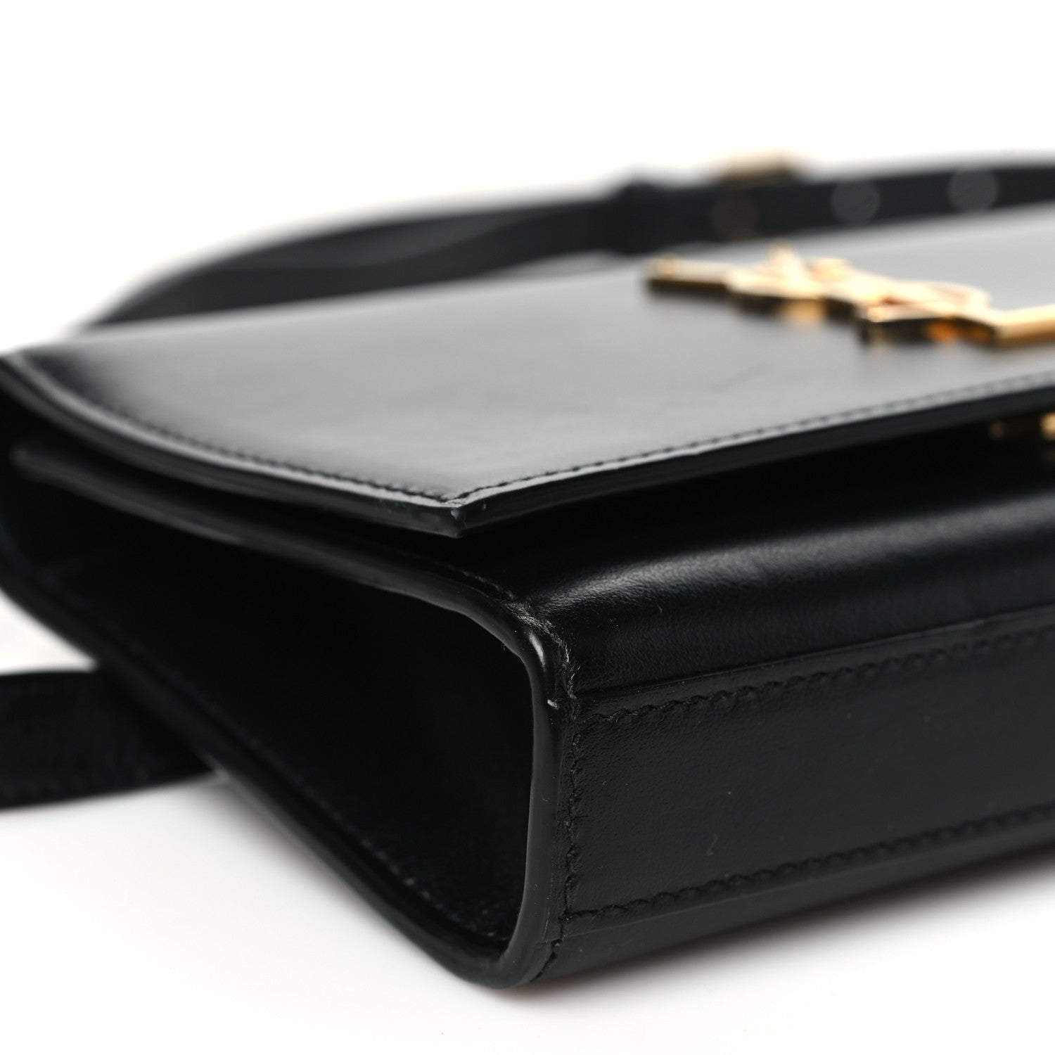 Saint Laurent Smooth Calfskin Monogram Kate Belt Bag Black 9 of 10