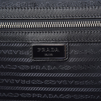 Prada Tessuto Nylon Saffiano Trolley Luggage Black 9 of 11