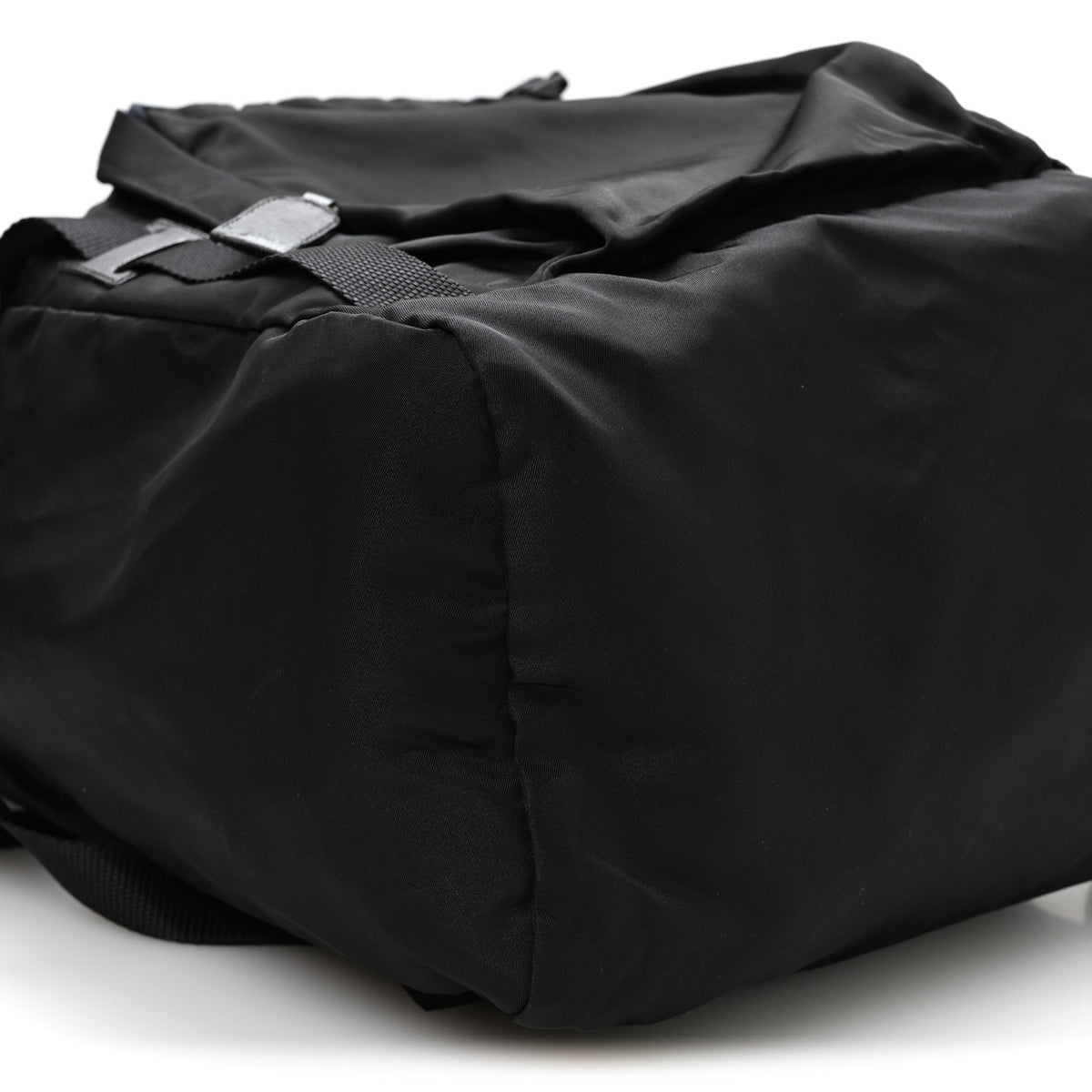 Prada Tessuto Nylon Montagna Double Buckle Backpack Black 9 of 10