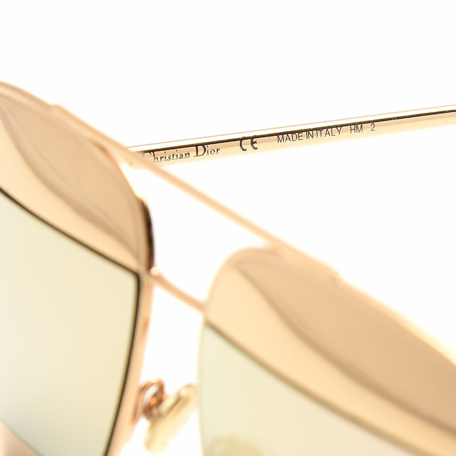 Christian Dior Split 1 Aviator Sunglasses Gold 5 of 9