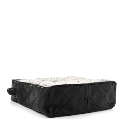 Chanel Lambskin Quilted Messenger Bag Black 4 of 11