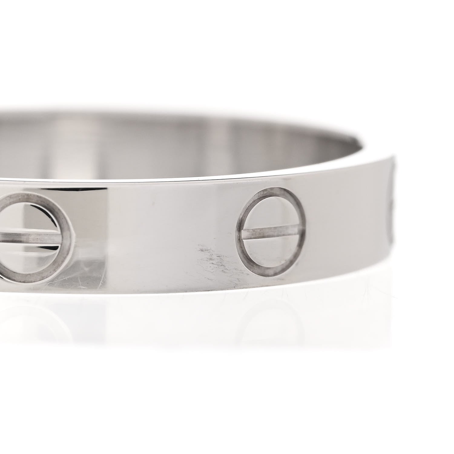 Cartier 18K White Gold 3.5mm LOVE Wedding Band Ring 60 9 6 of 6