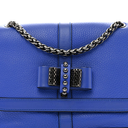 Christian Louboutin Calfskin Small Sweet Charity Shoulder Bag Blue 5 of 11