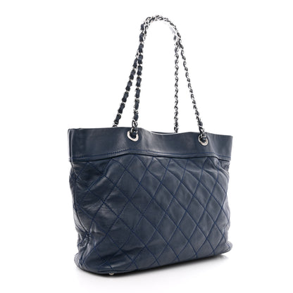 Chanel Calfskin Large Front Flap Tote Navy 3 of 13