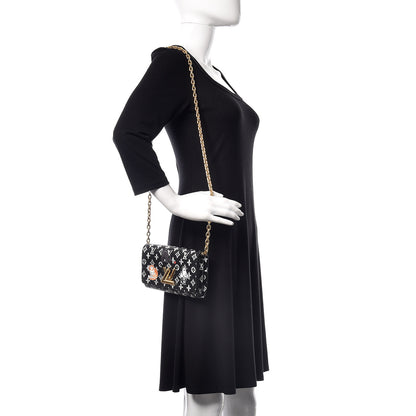 Louis Vuitton Catogram Twist Chain Wallet Black 2 of 11