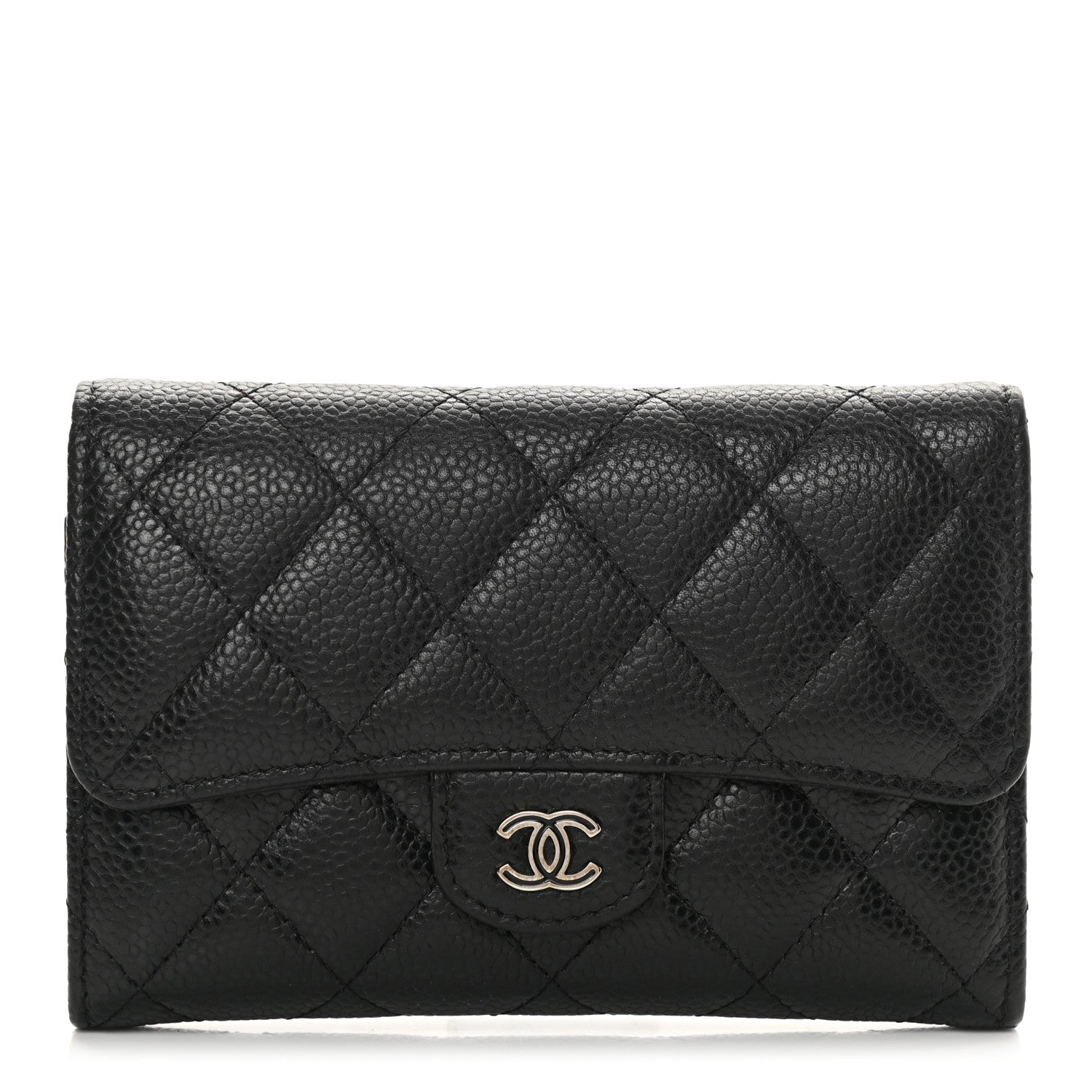 Chanel Caviar Quilted Small Flap Wallet Black 1 of 10