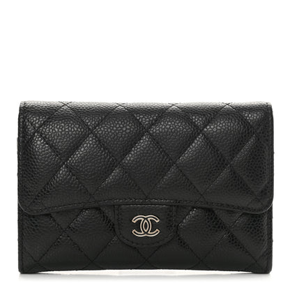 Chanel Caviar Quilted Small Flap Wallet Black 1 of 10