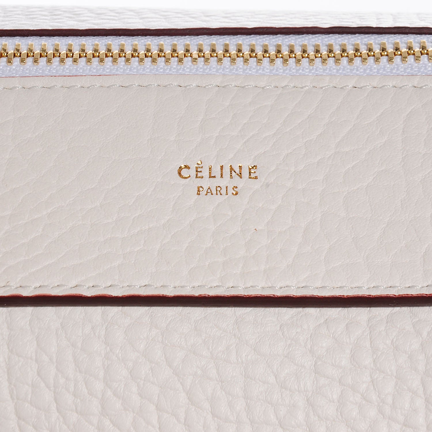 Celine Bullhide Calfskin Medium Ring Bag White 5 of 8