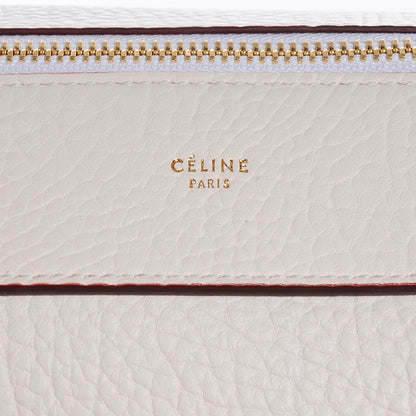 Celine Bullhide Calfskin Medium Ring Bag White 5 of 8