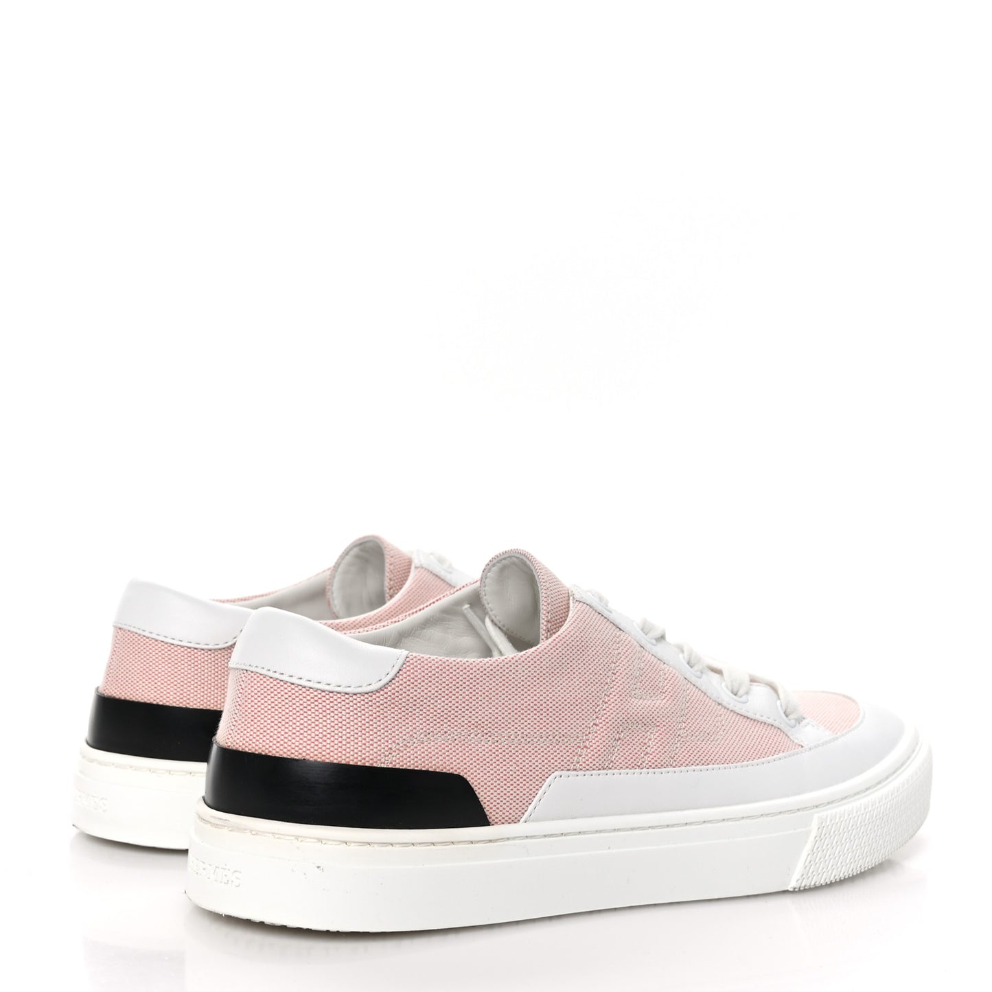 Canvas Calfskin Deep Sneakers 39 Framboise White