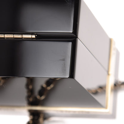 Chanel Plexiglass Gift Box Clutch Black 8 of 9