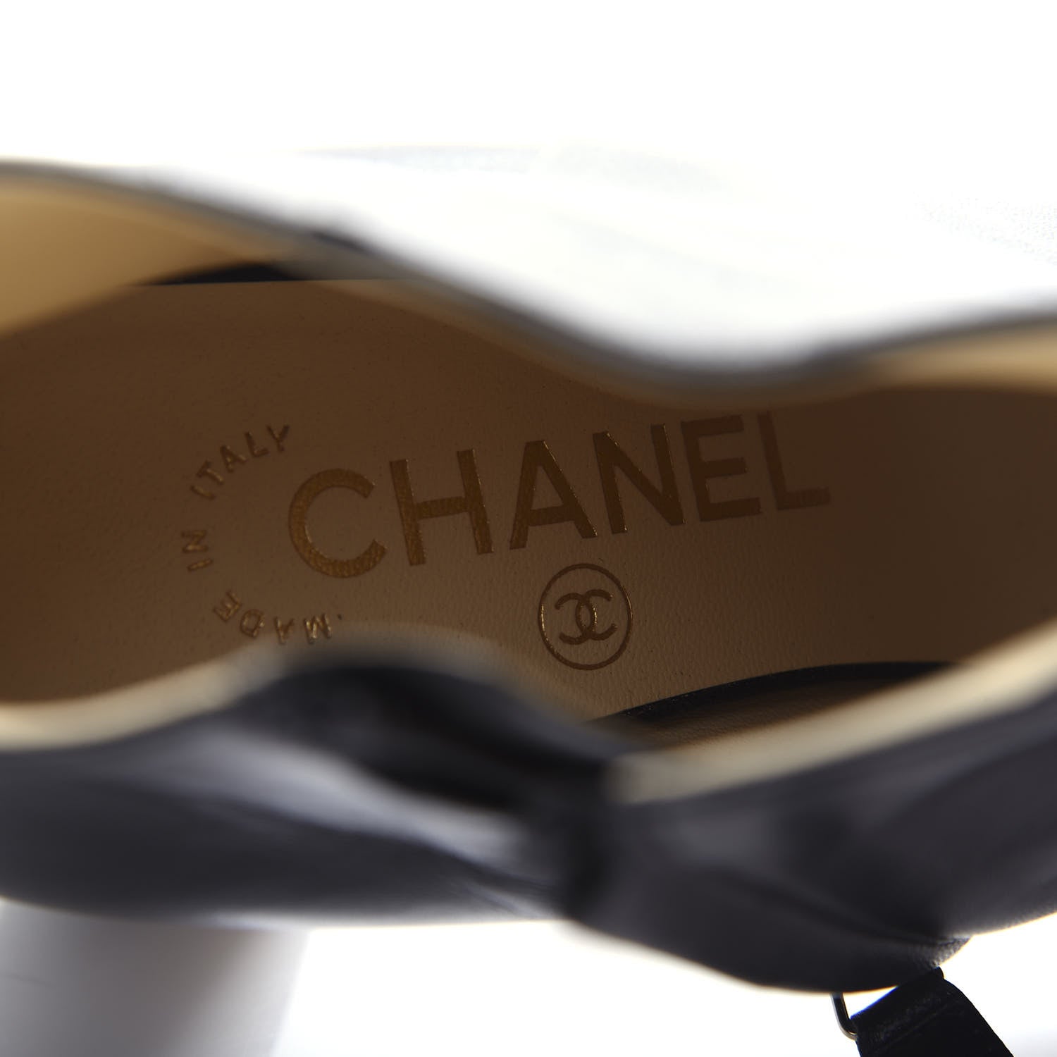 Chanel Lambskin CC Chain Short Boots 37 Black 8 of 11