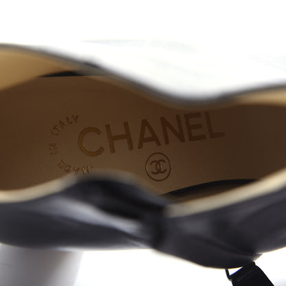 Chanel Lambskin CC Chain Short Boots 37 Black 8 of 11