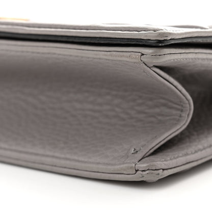 Christian Dior Grained Calfskin Medium Diorama Flap Bag Gris 10 of 10