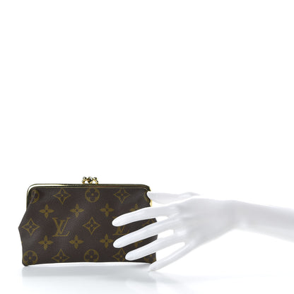 Louis Vuitton Monogram Kisslock Coin Purse 2 of 7