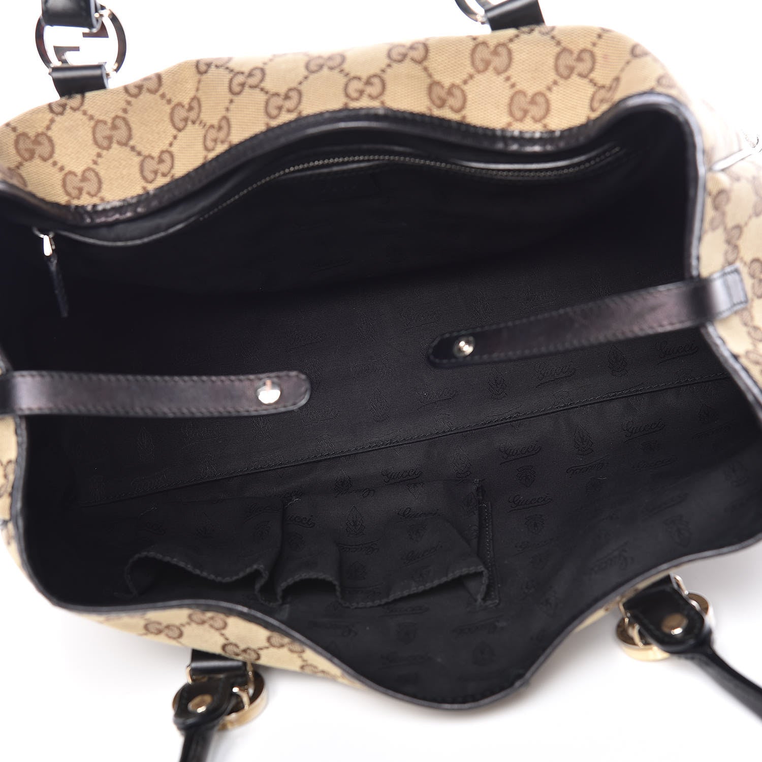 Gucci Monogram Medium Twins Tote Black 5 of 13