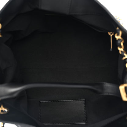 Chanel Calfskin Quilted Small Coco Base Shopping Bag Black 5 of 10