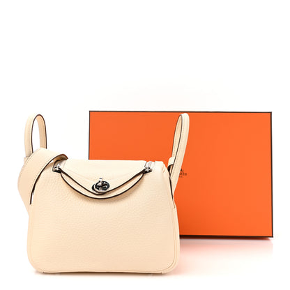 Hermes Taurillon Clemence Mini Lindy 20 Nata 11 of 11