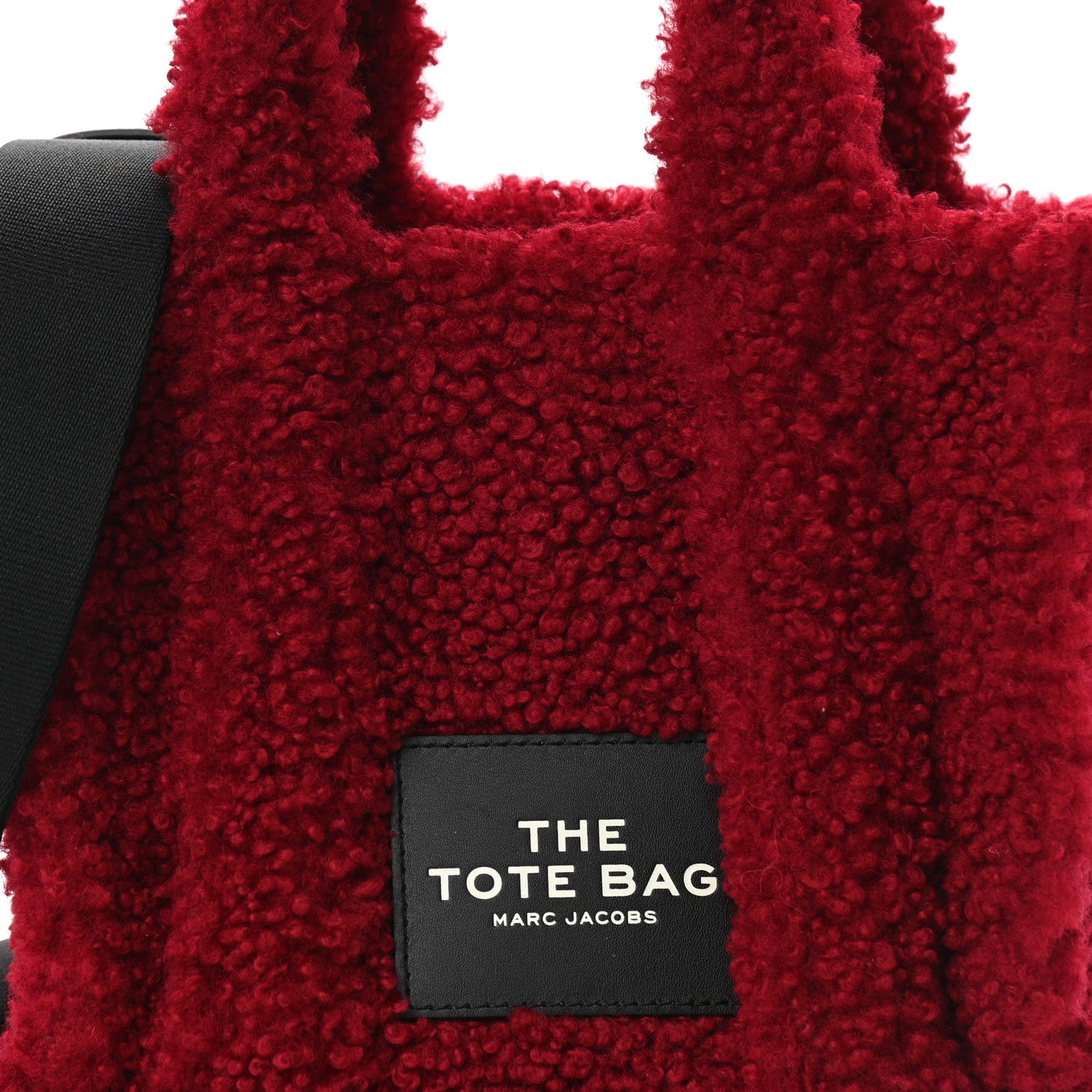 Marc Jacobs Polyester Cotton Mini The Teddy Traveler Tote Bag Red Wine 7 of 9