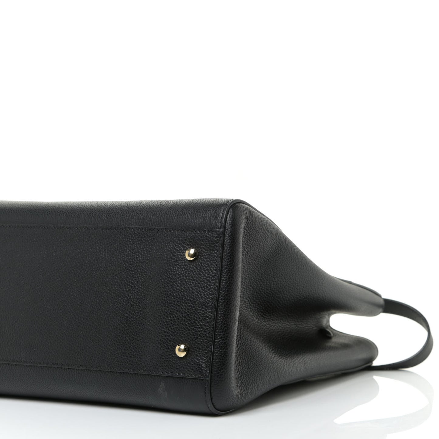 Grained Calfskin Medium Neo Executive Shopper Tote Black