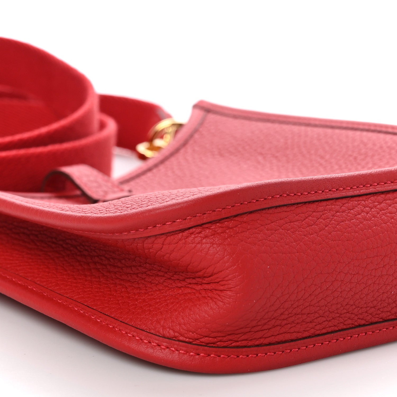 Hermes Taurillon Clemence Evelyne TPM Rouge Casaque 9 of 10