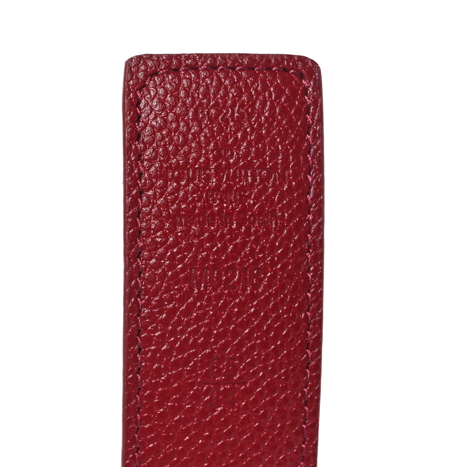 Louis Vuitton Calfskin Monogram 30mm LV Initiales Reversible Belt 85 34 Fuschia 3 of 5