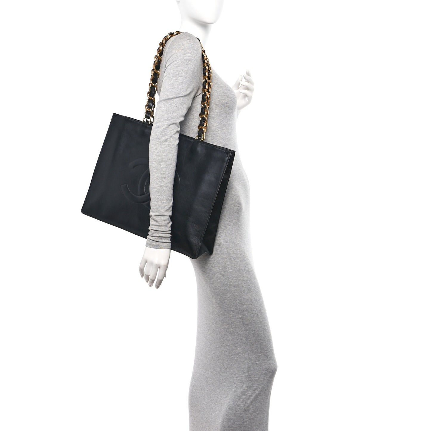 Lambskin CC Tote Black