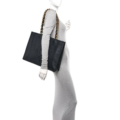 Chanel Lambskin CC Tote Black 2 of 11