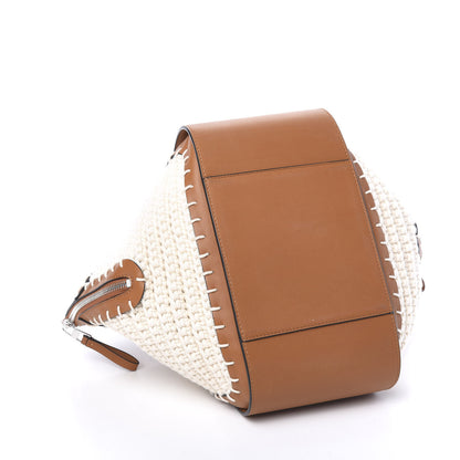 Loewe Calfskin Small Crochet Hammock Shoulder Bag Tan 3 of 8