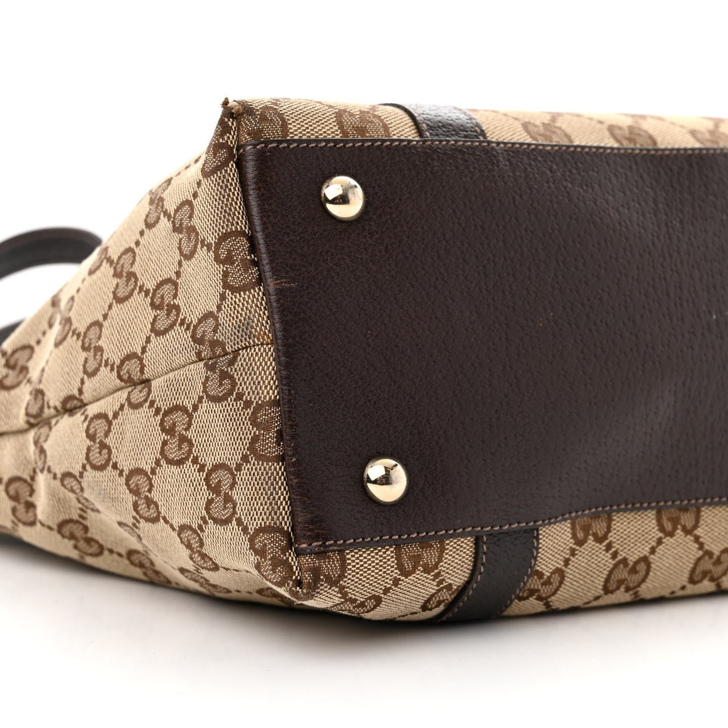 Monogram Medium Abbey Tote Dark Brown