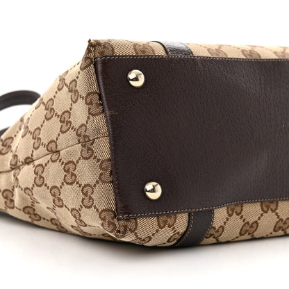 Gucci Monogram Medium Abbey Tote Dark Brown 9 of 15