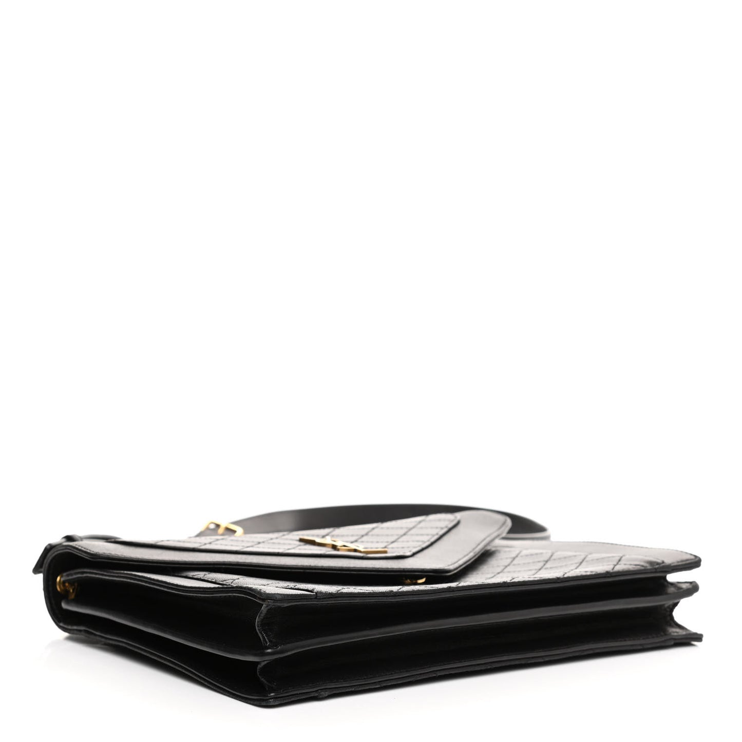 Lambskin Quilted Mini Gaby Satchel Black
