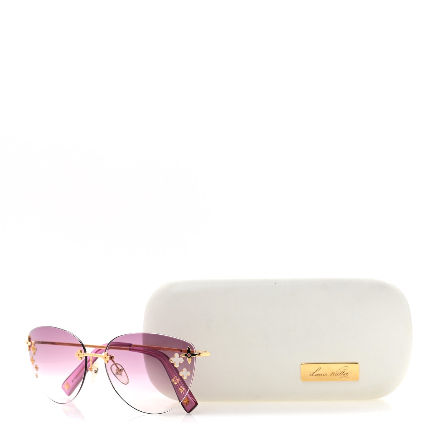 Desmayo Rimless Sunglasses Aubergine