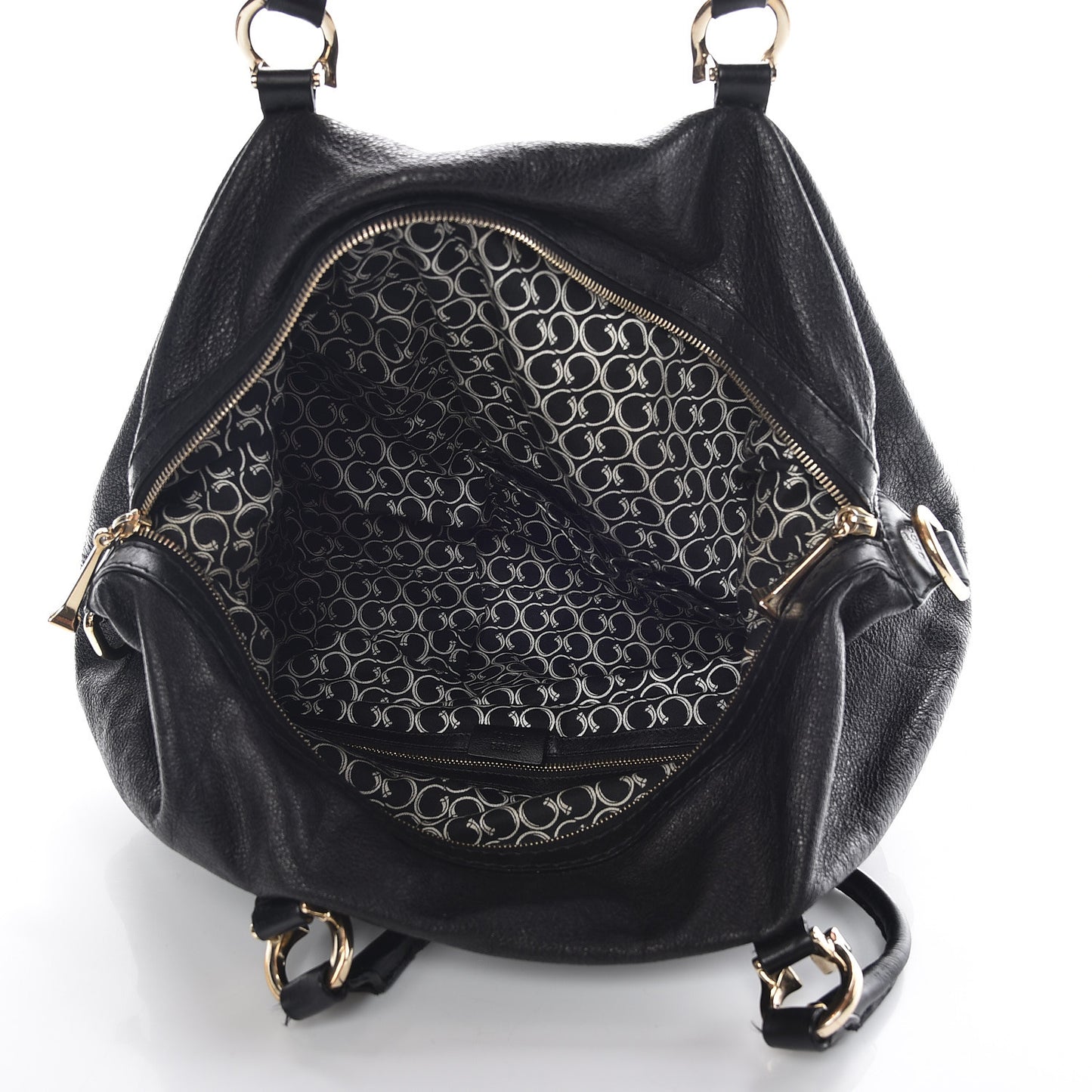 Calfskin Horsebit Medium Nail Boston Black