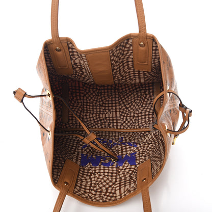 MCM Visetos Medium Liz Reversible Shopper Tote Cognac 7 of 15
