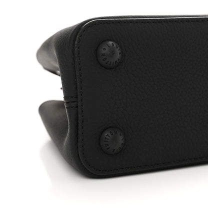 Louis Vuitton Taurillon Capucines East West MM Matte Black 8 of 9