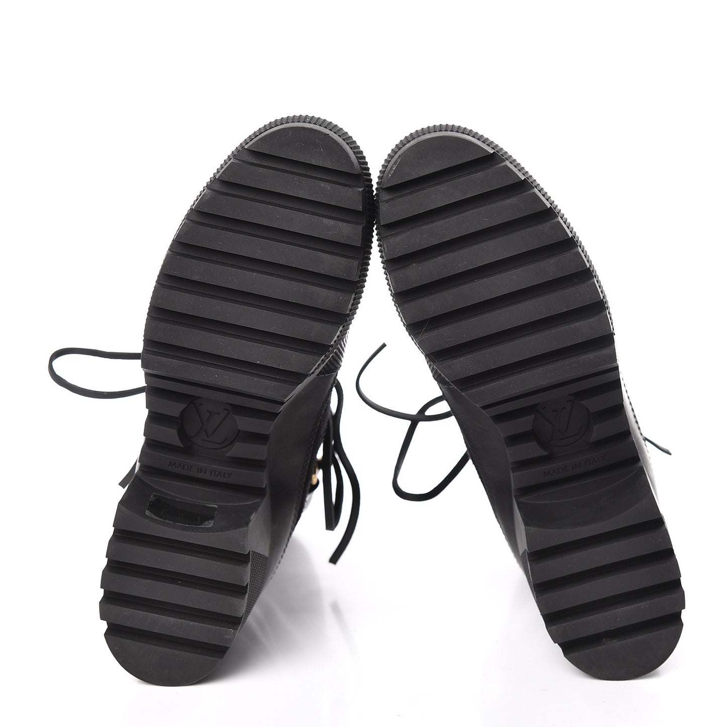 Suede Calfskin Laureate Platform Desert Boots 37.5 Black