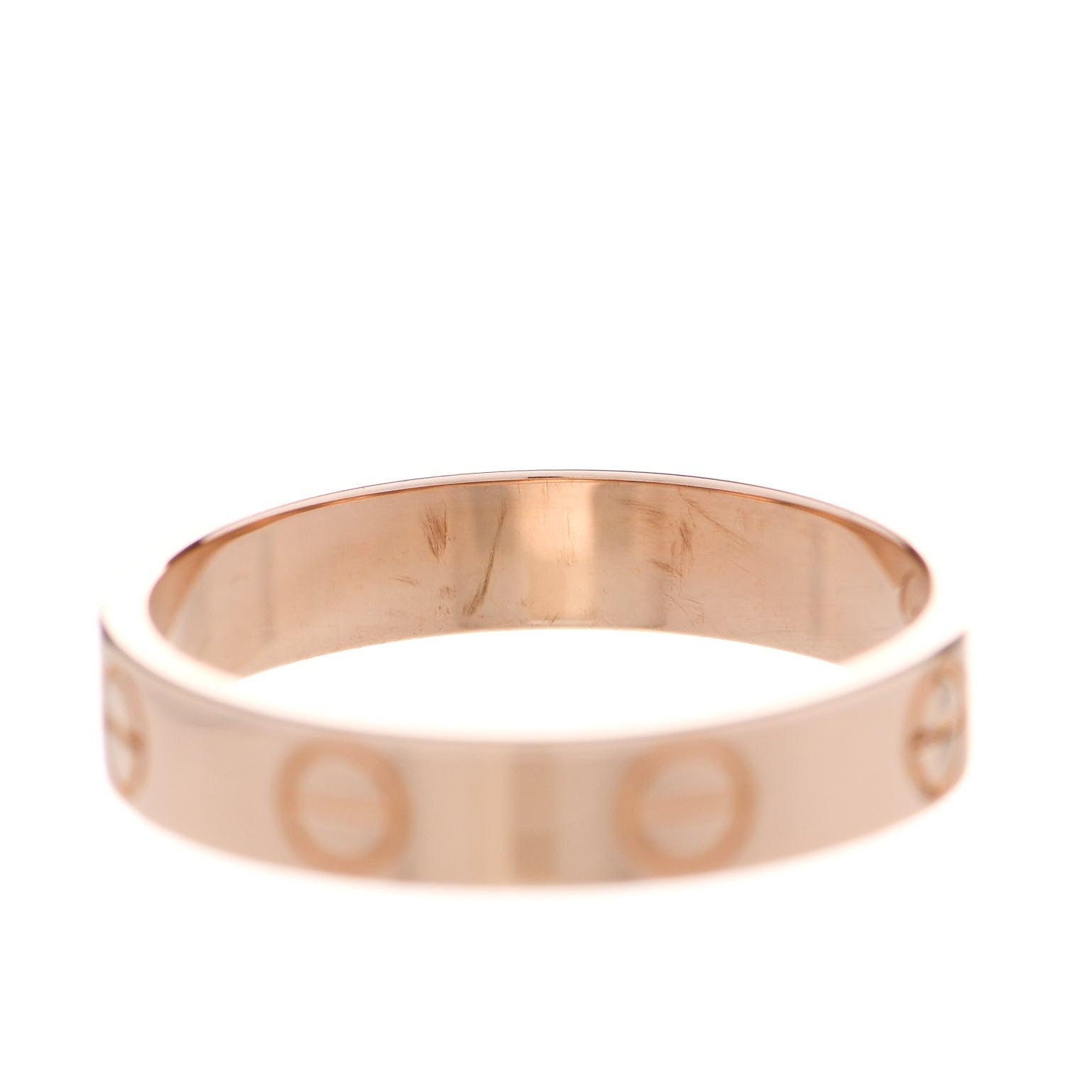 Cartier 18K Pink Gold 3.5mm LOVE Wedding Band Ring 51 5.75 5 of 6