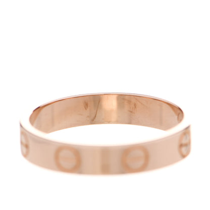 Cartier 18K Pink Gold 3.5mm LOVE Wedding Band Ring 51 5.75 5 of 6